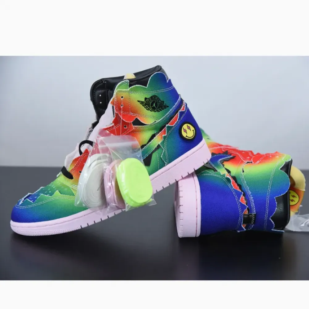 J Balvin x Air Jordan 1 High Multi-Color/Pink Foam DC3481-900