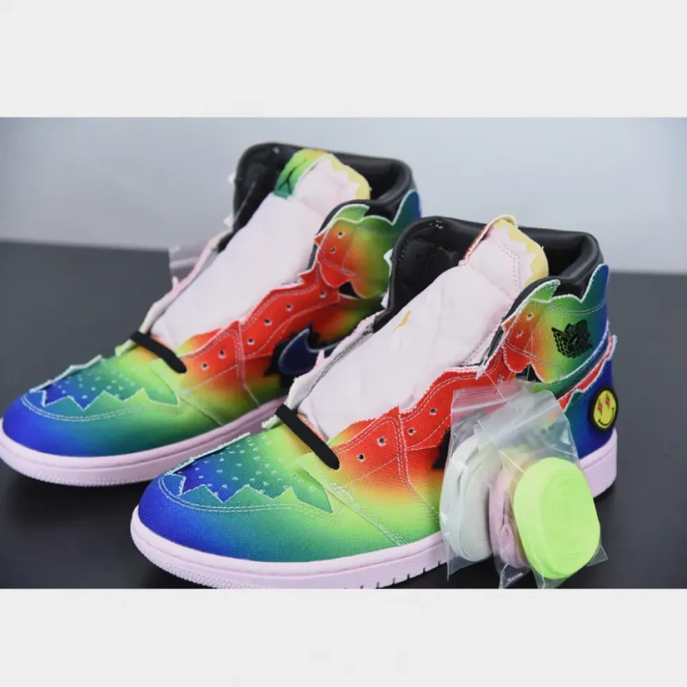 J Balvin x Air Jordan 1 High Multi-Color/Pink Foam DC3481-900