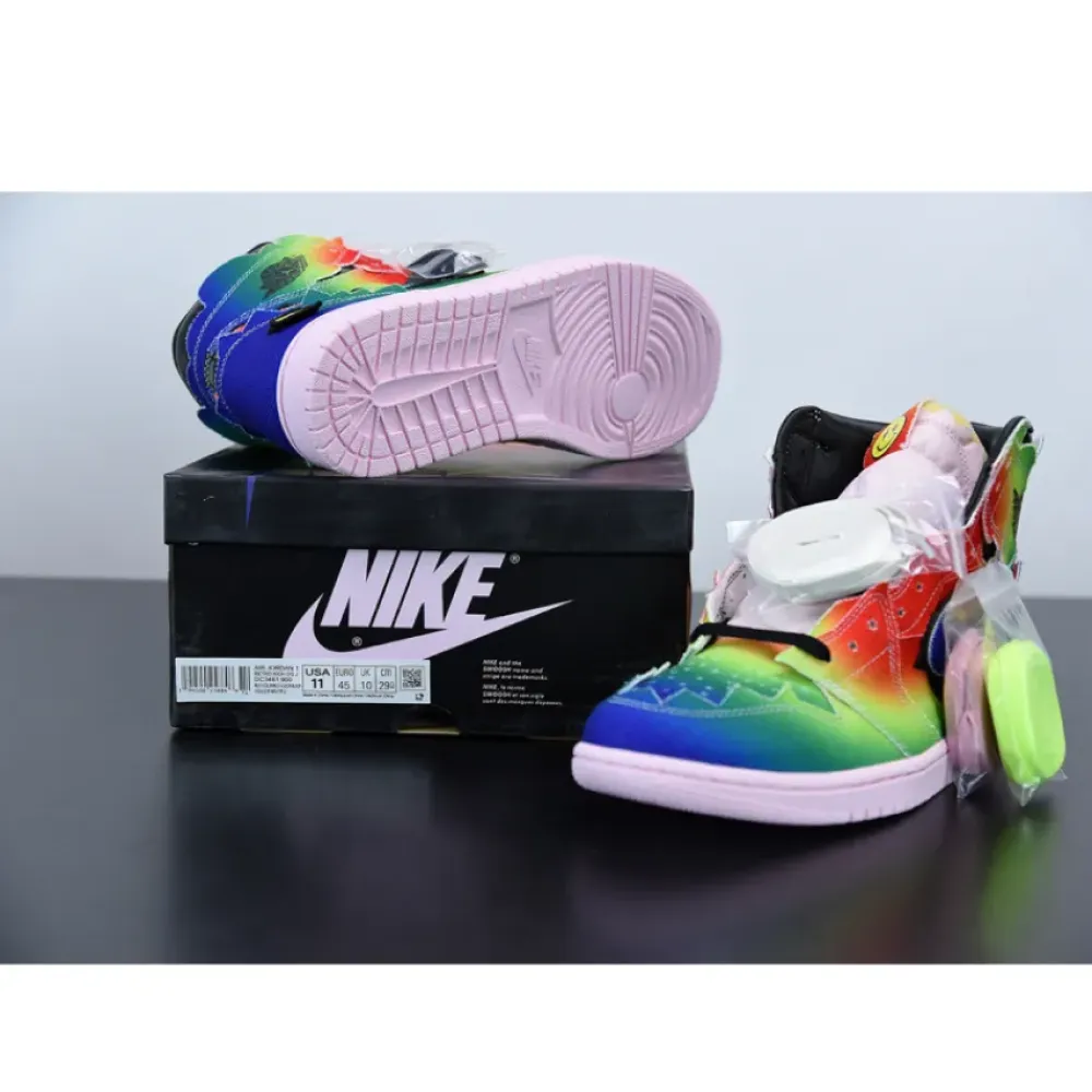 J Balvin x Air Jordan 1 High Multi-Color/Pink Foam DC3481-900