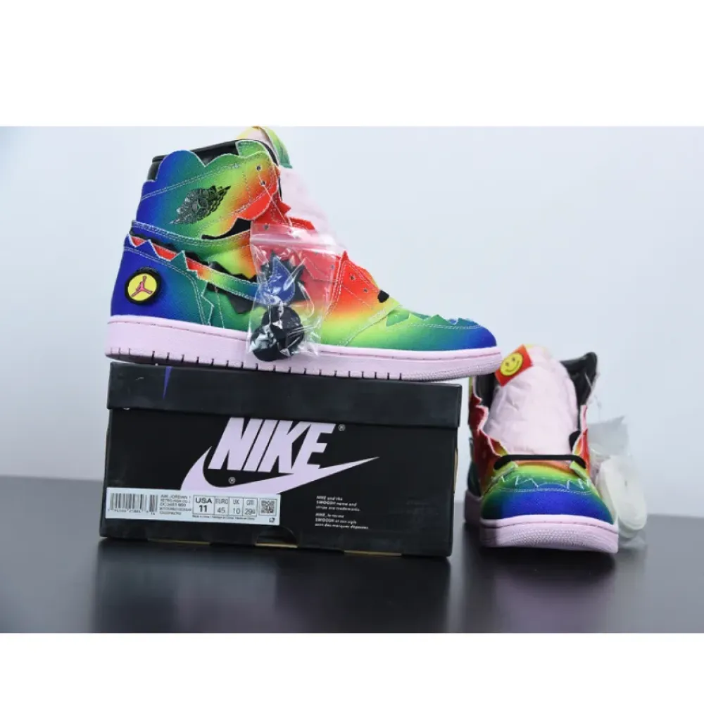 J Balvin x Air Jordan 1 High Multi-Color/Pink Foam DC3481-900