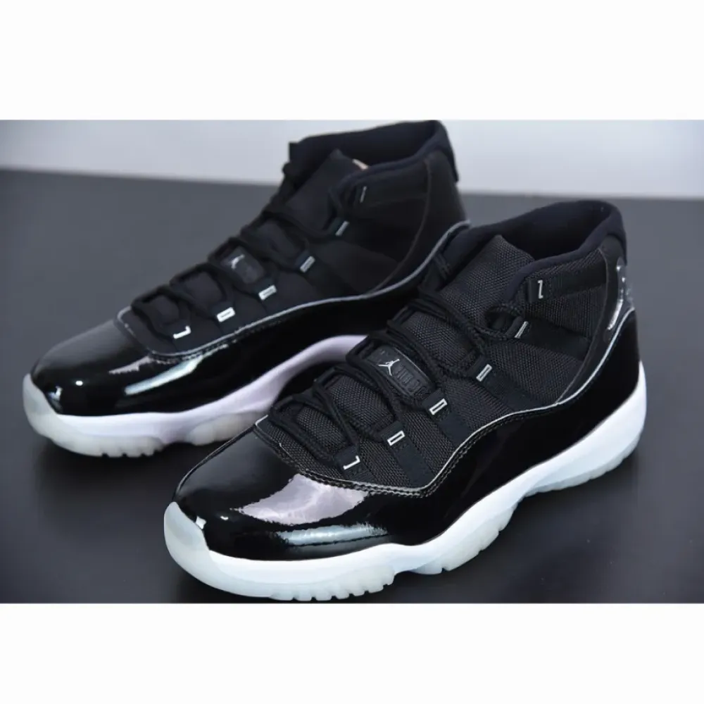 Air Jordan 11 “Jubilee” Black/Clear-White-Metallic Silver CT8012-011