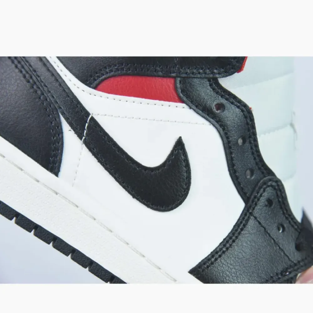 Air Jordan 1 Mid Black/Gym Red-Sail  BQ6472-061