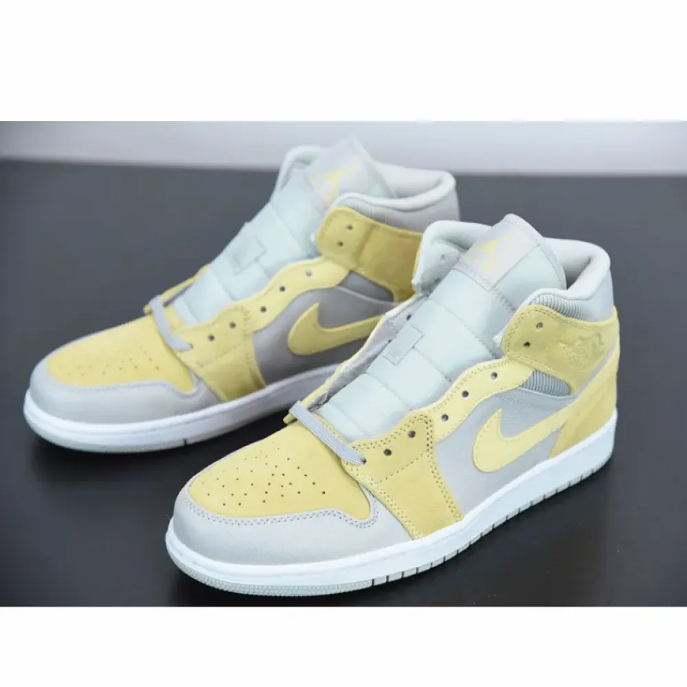Air Jordan 1 Mid Mixed Textures Yellow DA4666-001