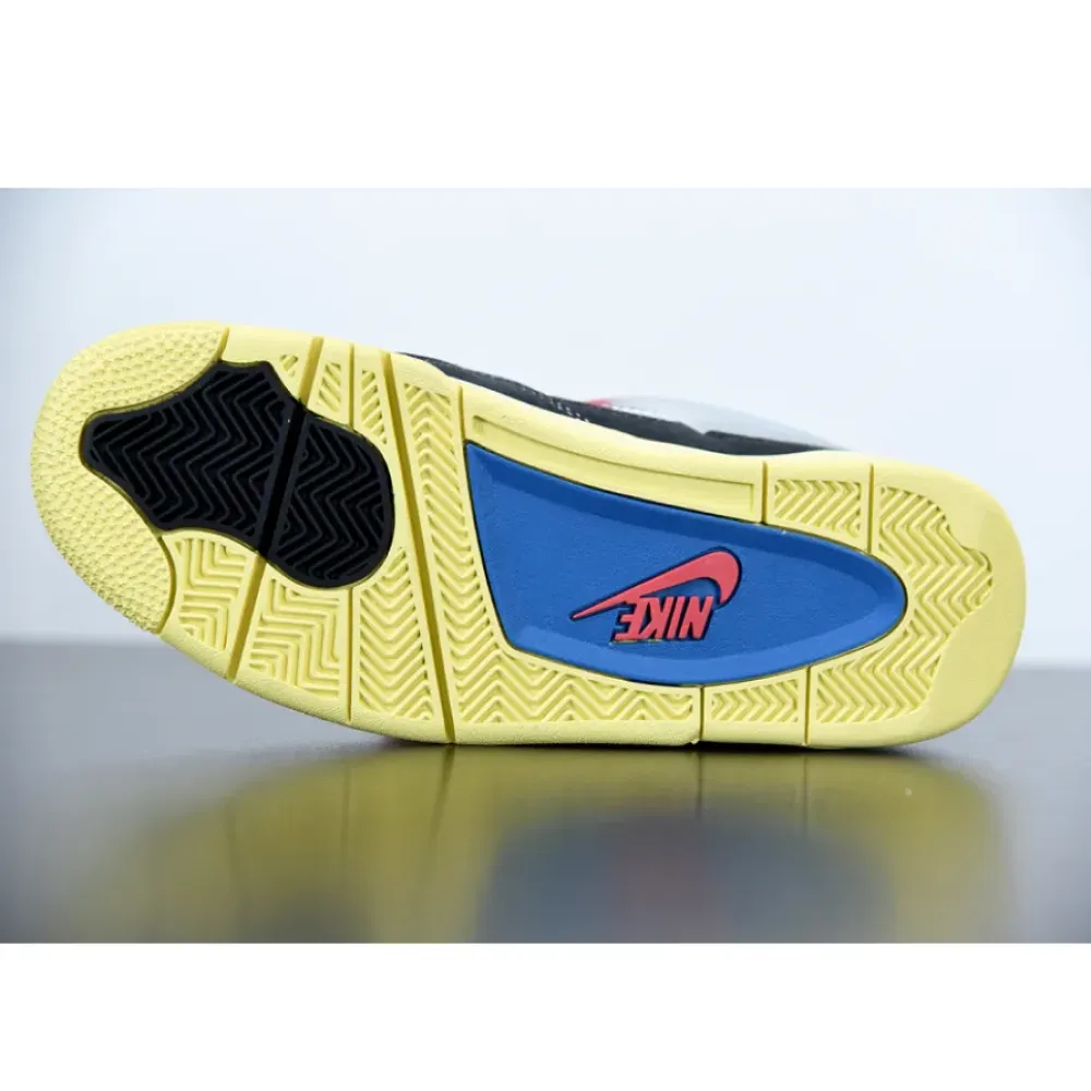 Union x Air Jordan 4 Off Noir/Blue-Light Fusion Red  DC9533-001