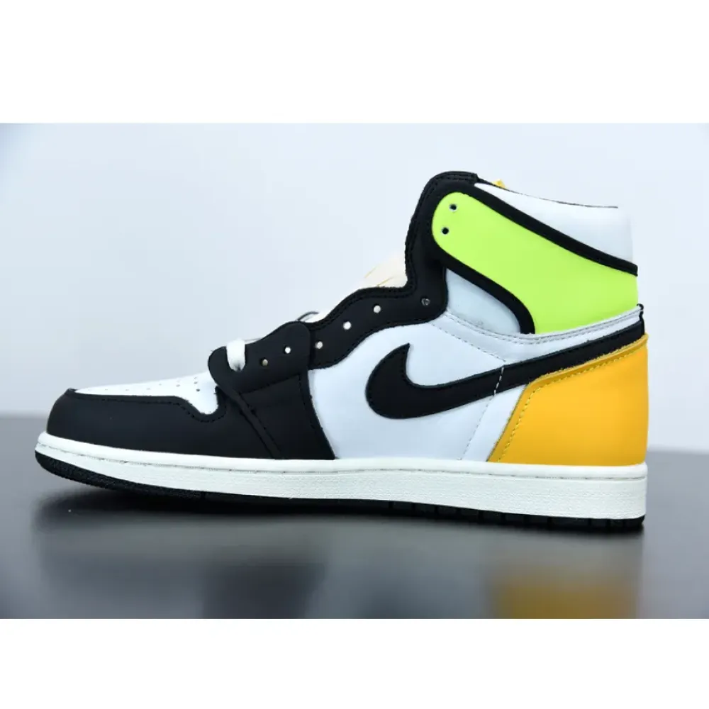 Air Jordan 1 Retro High OG White/Volt/University Gold/Black  555088-118