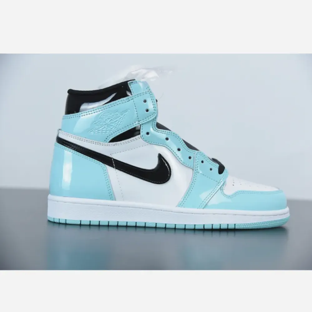 Air Jordan 1 Retro High OG Patent Leather White/Aurora-Black