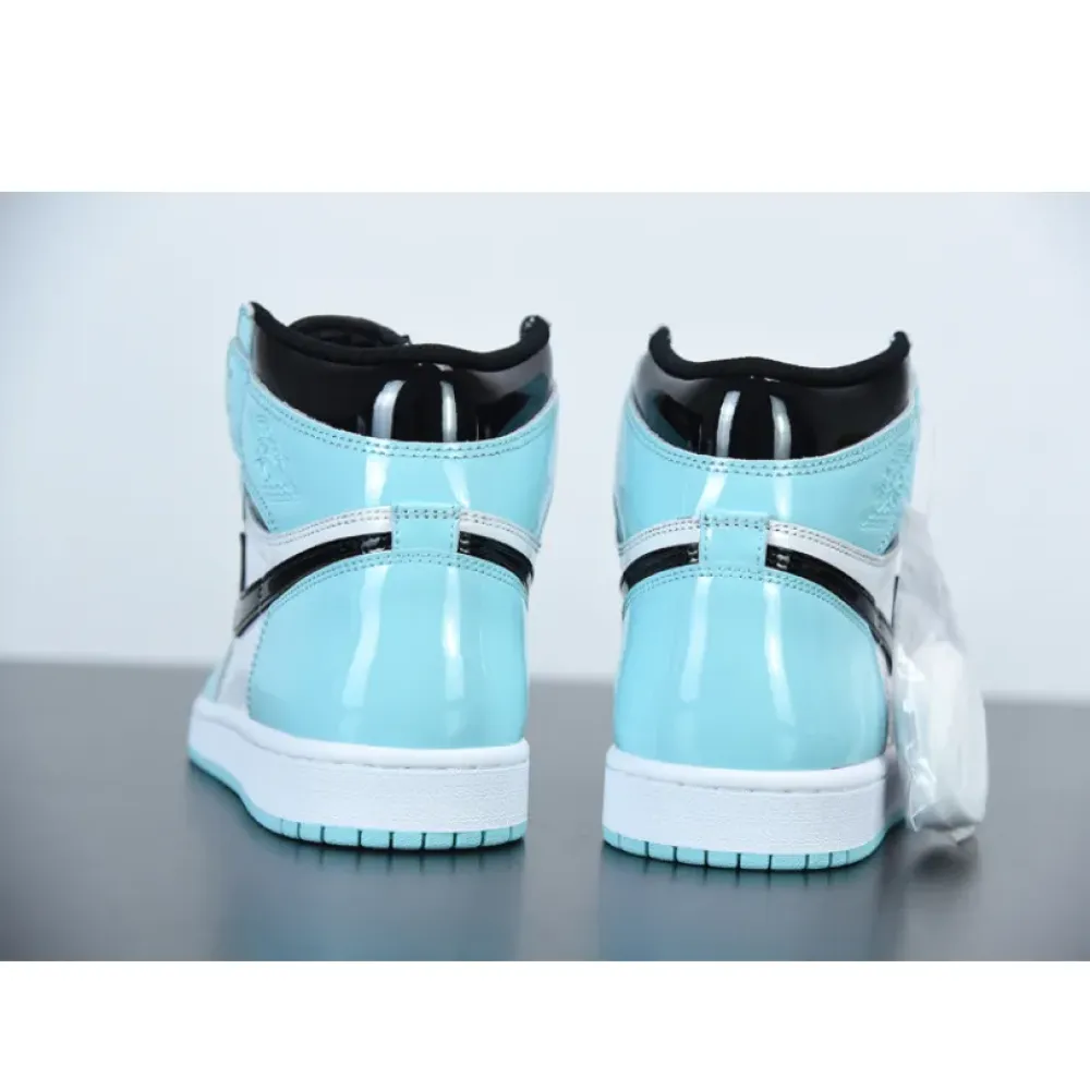 Air Jordan 1 Retro High OG Patent Leather White/Aurora-Black