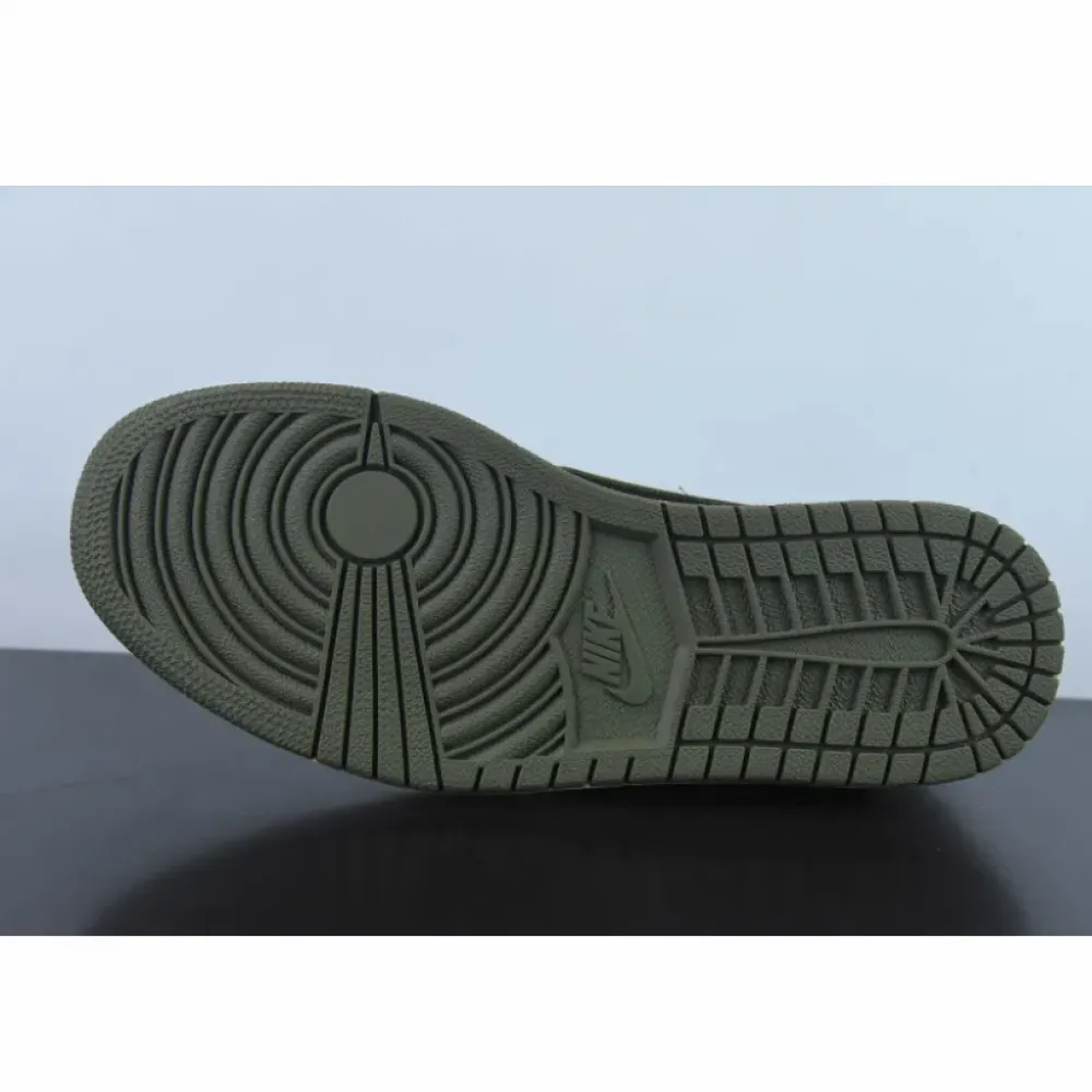 Travis Scott x Air Jordan 1 Low Sail/University Red/Black/Medium Olive DZ4137-106