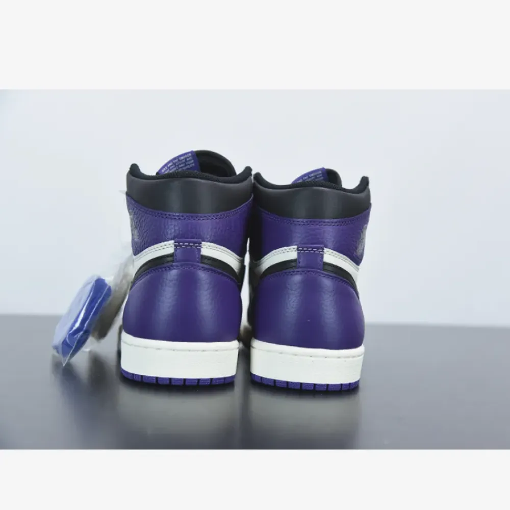 Air Jordan 1 Retro High OG Court Purple/Sail-Black  555088-501