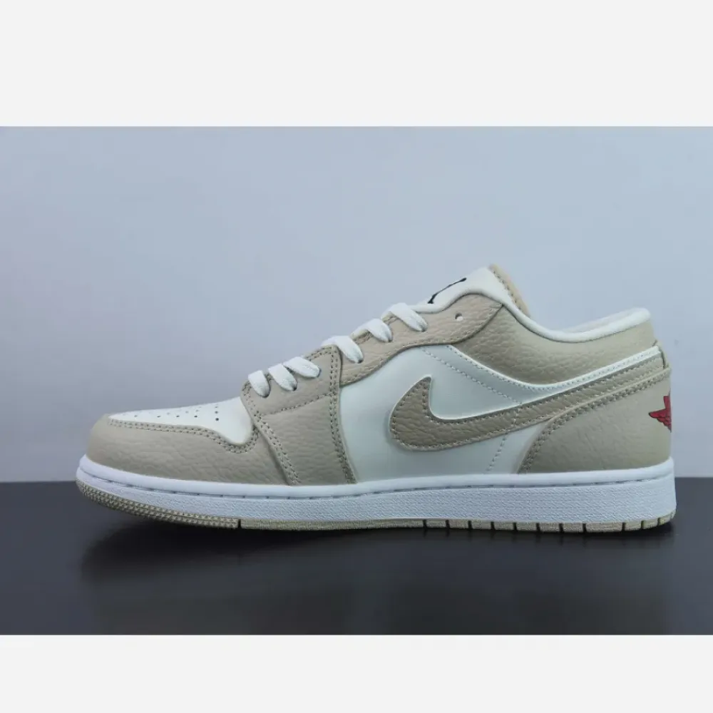 Air Jordan 1 Low SE “Tumbled Tan Leather”  FB7168-121