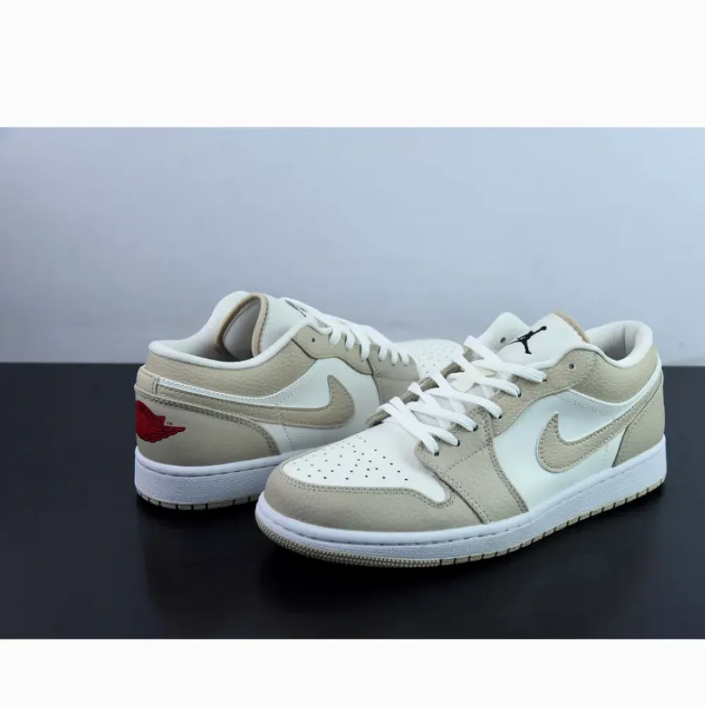 Air Jordan 1 Low SE “Tumbled Tan Leather”  FB7168-121