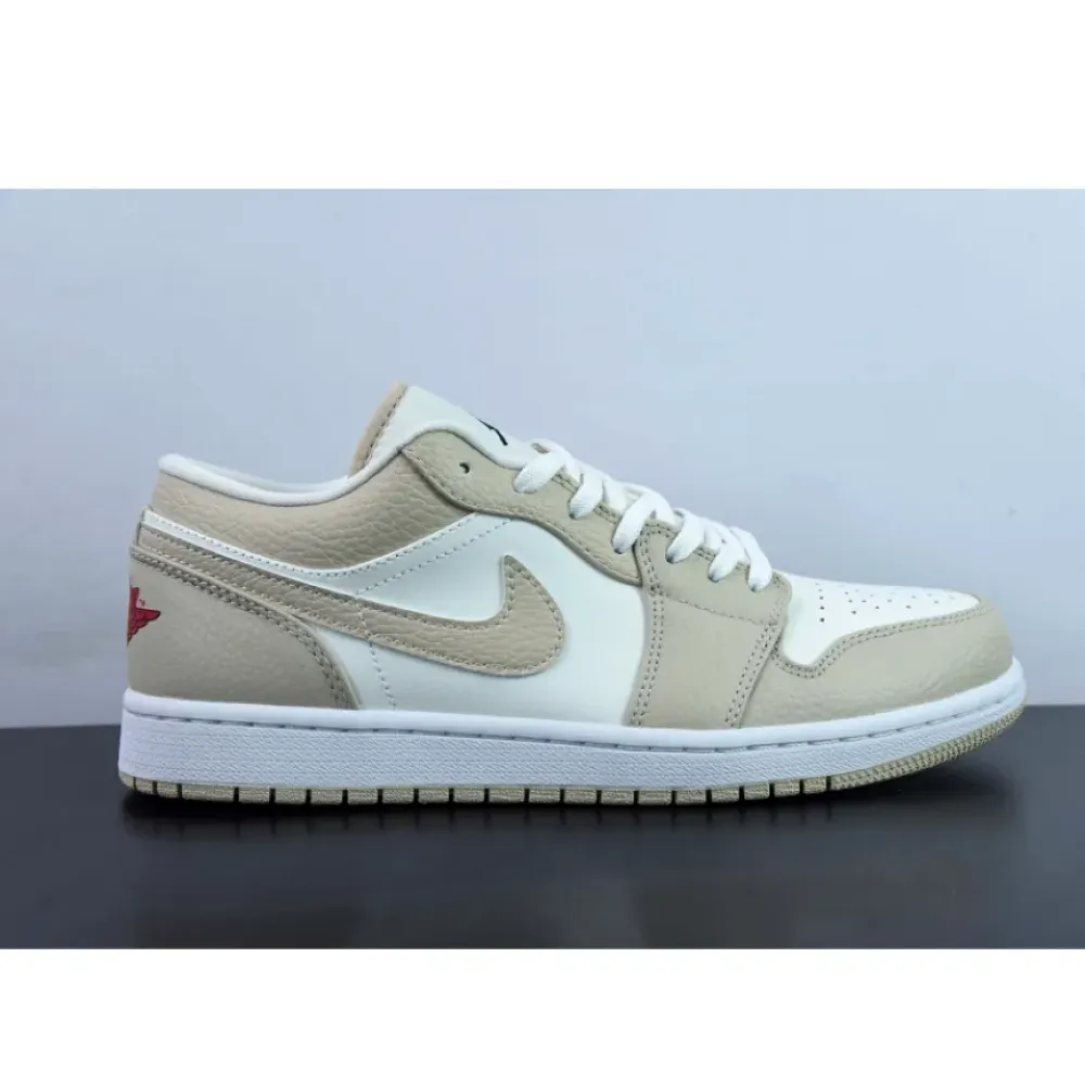 Air Jordan 1 Low SE “Tumbled Tan Leather”  FB7168-121