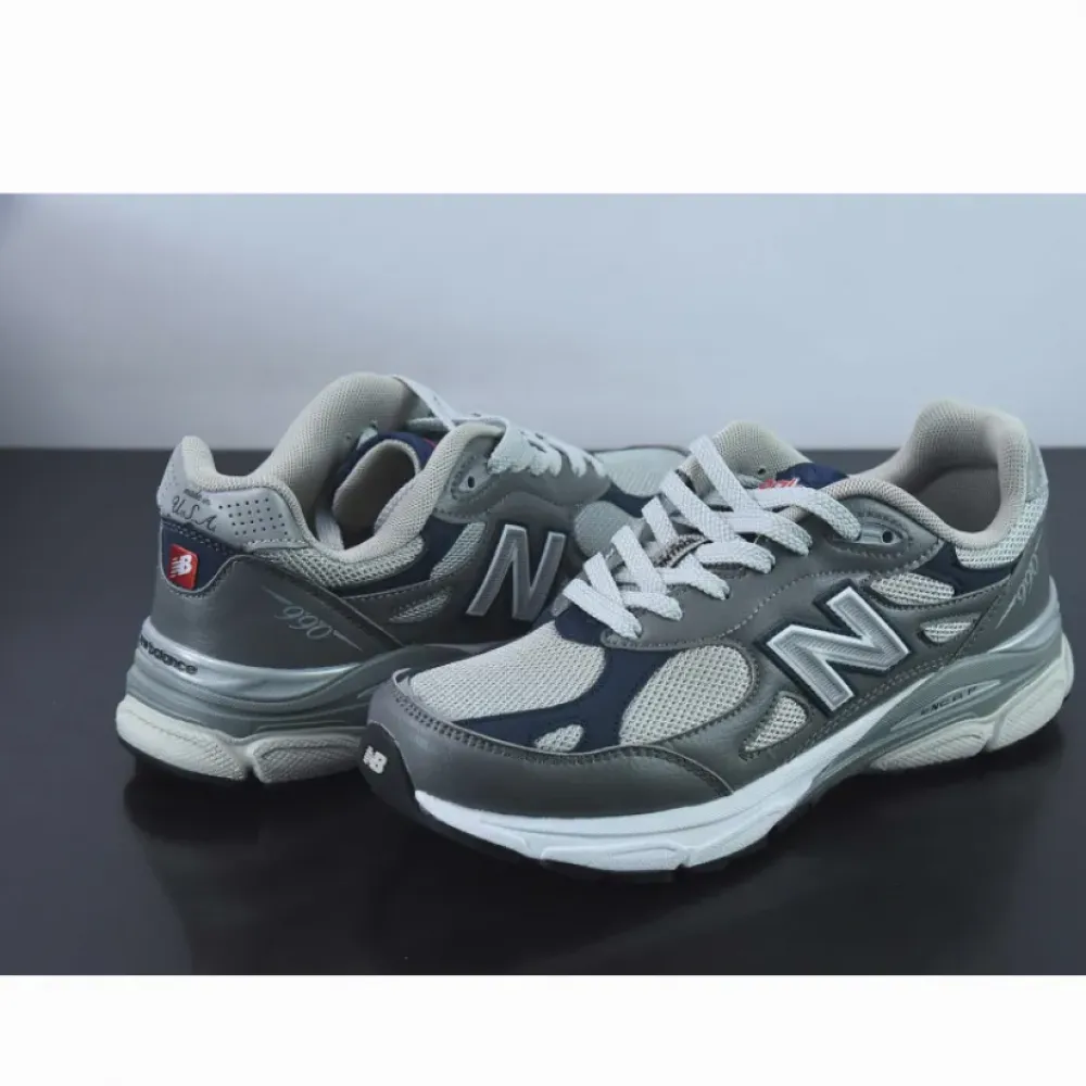 New Balance 990v3 Elephant Grey Navy  M990GJ3