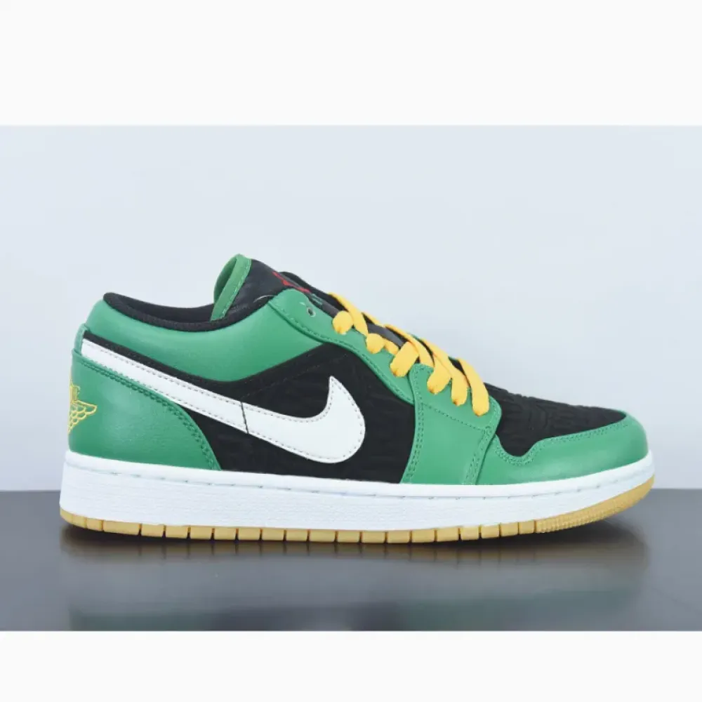 Air Jordan 1 Low Malachite/Fire Red-Black-Taxi-White  DQ8422-300