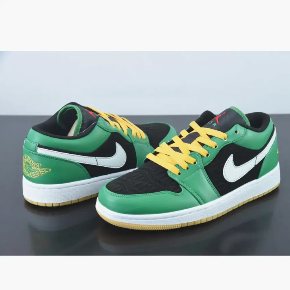 Air Jordan 1 Low Malachite/Fire Red-Black-Taxi-White  DQ8422-300
