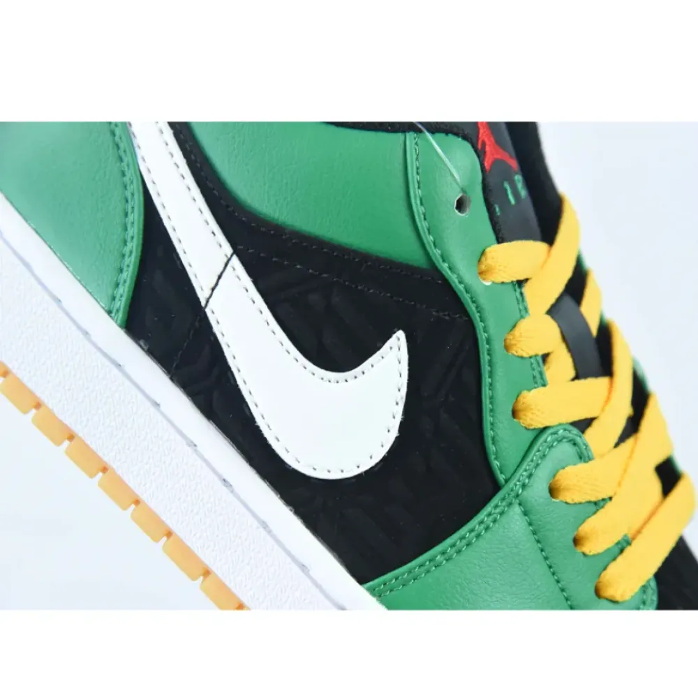 Air Jordan 1 Low Malachite/Fire Red-Black-Taxi-White  DQ8422-300