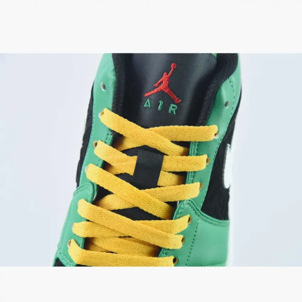 Air Jordan 1 Low Malachite/Fire Red-Black-Taxi-White  DQ8422-300