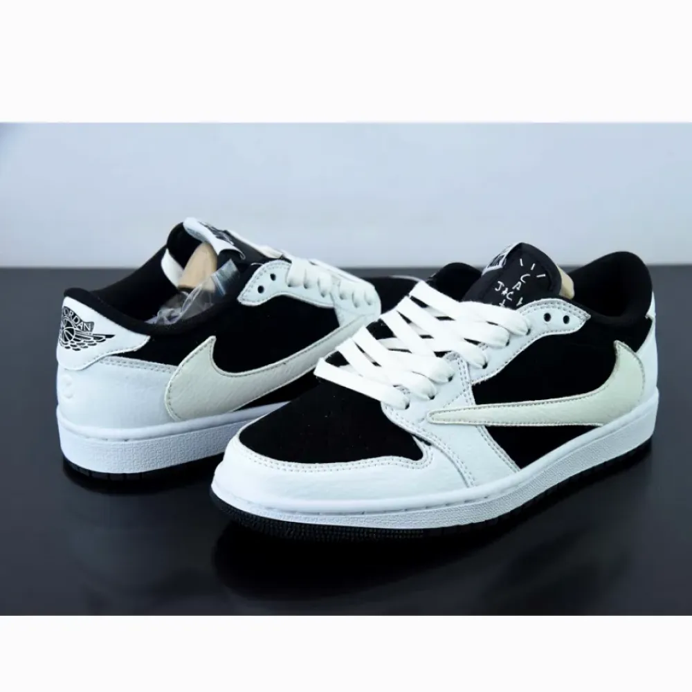 Travis Scott x Air Jordan 1 Low Sail Black