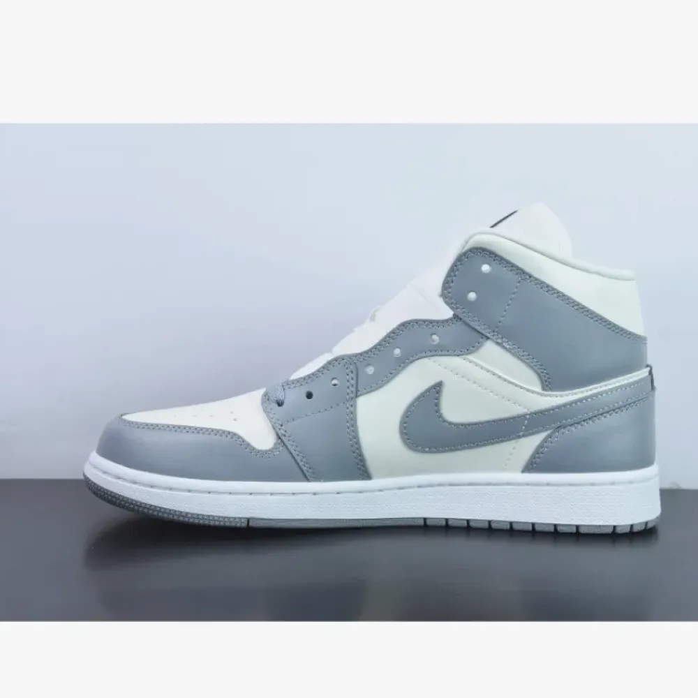 Air Jordan 1 Mid Sail/Stealth-White  BQ6472-115