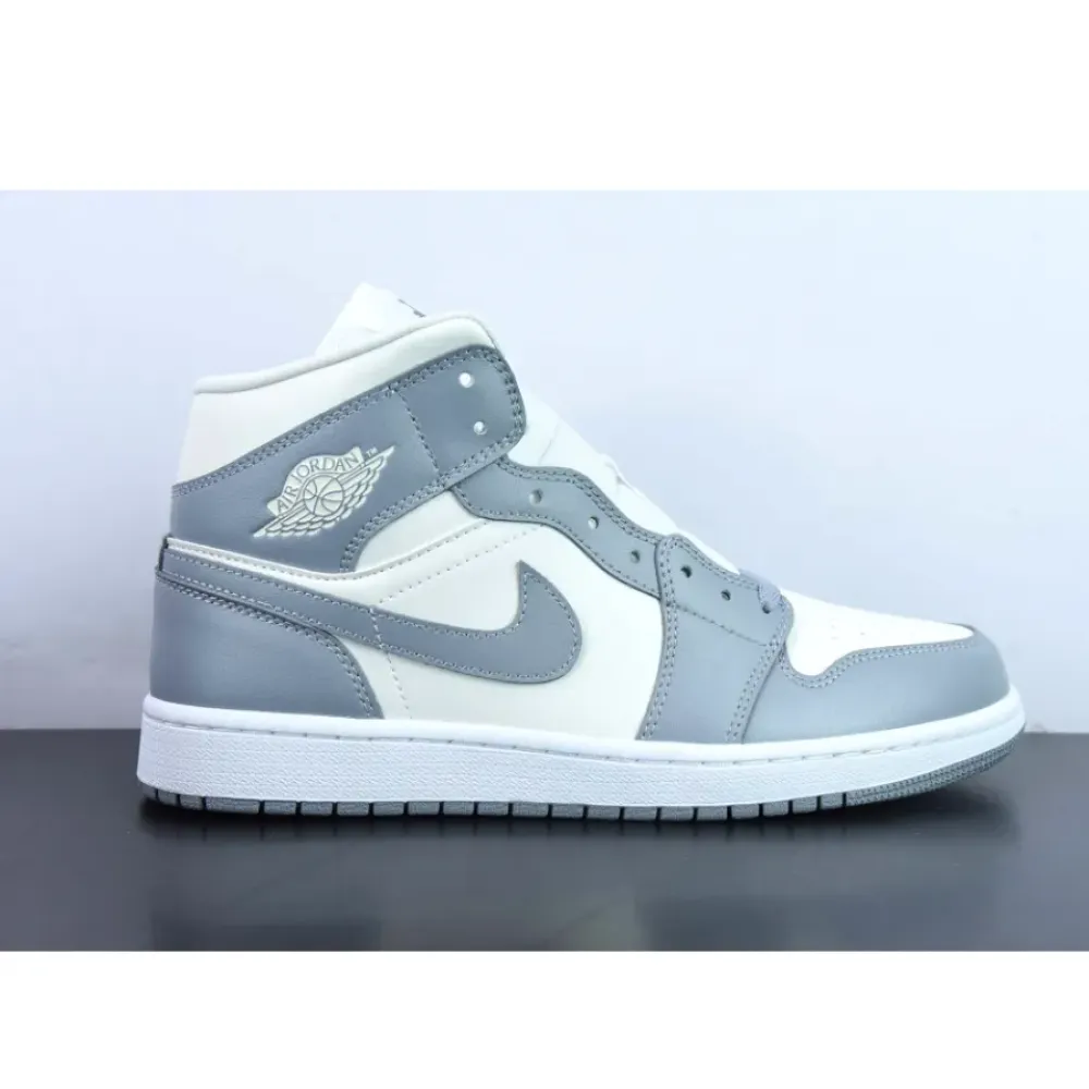 Air Jordan 1 Mid Sail/Stealth-White  BQ6472-115