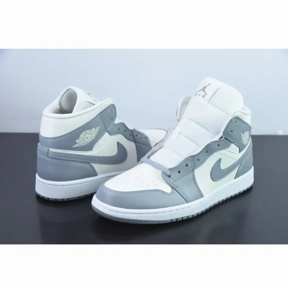 Air Jordan 1 Mid Sail/Stealth-White  BQ6472-115