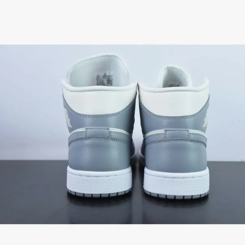 Air Jordan 1 Mid Sail/Stealth-White  BQ6472-115