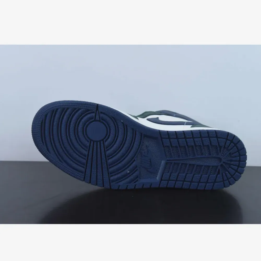 Air Jordan 1 Mid “Seahawks” White Green Navy  DZ5326-300