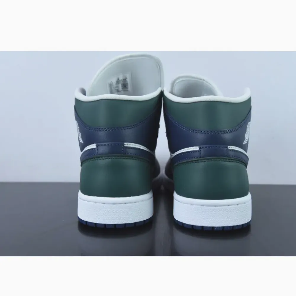 Air Jordan 1 Mid “Seahawks” White Green Navy  DZ5326-300