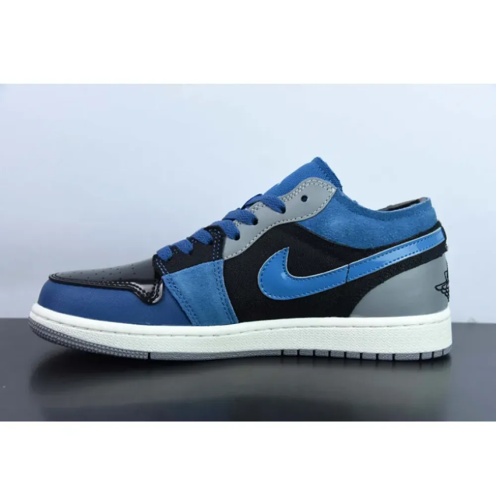 Air Jordan 1 Low SE Craft Obsidian/Ashen Slate-French Blue-Sail DR8867-400