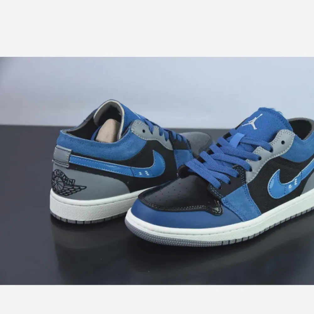 Air Jordan 1 Low SE Craft Obsidian/Ashen Slate-French Blue-Sail DR8867-400