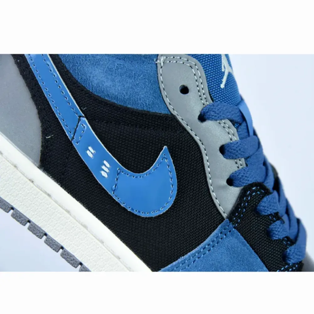 Air Jordan 1 Low SE Craft Obsidian/Ashen Slate-French Blue-Sail DR8867-400