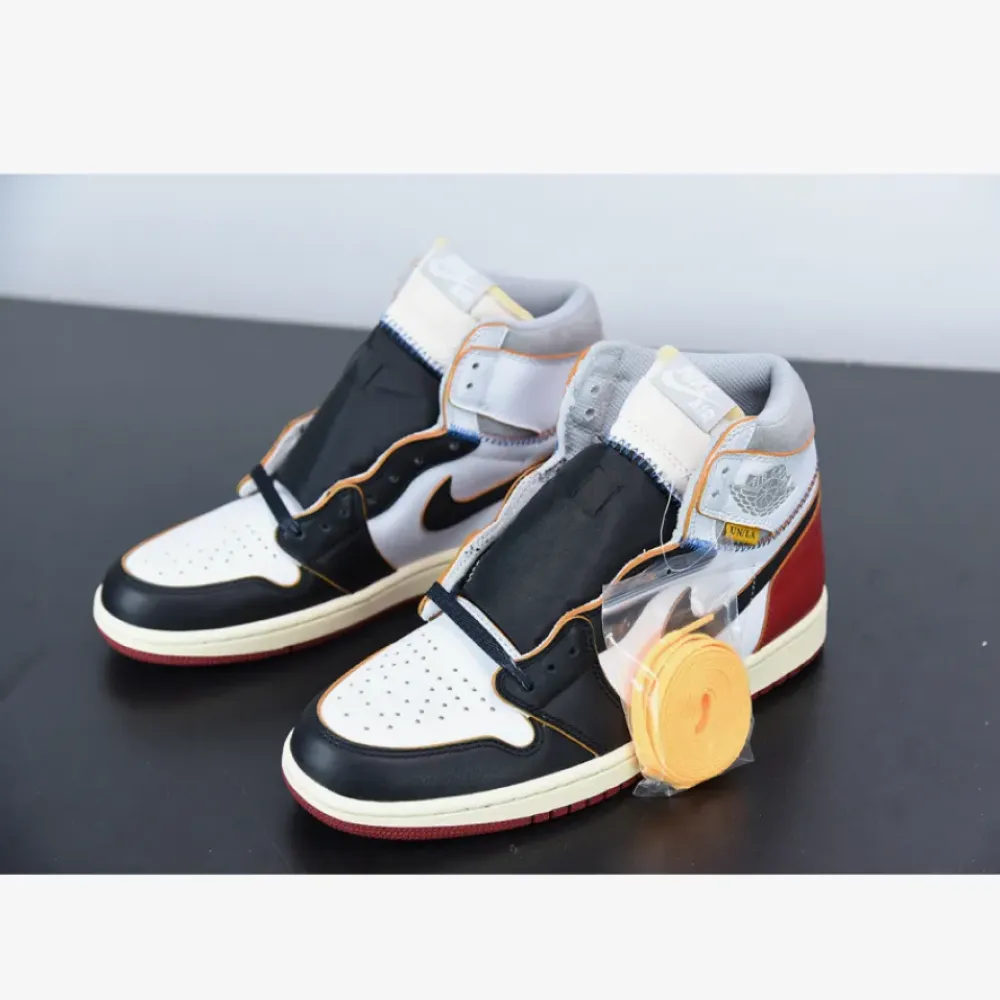 Union x Air Jordan 1 Retro High OG White/Varsity Red-Wolf Grey-Black BV1300-106
