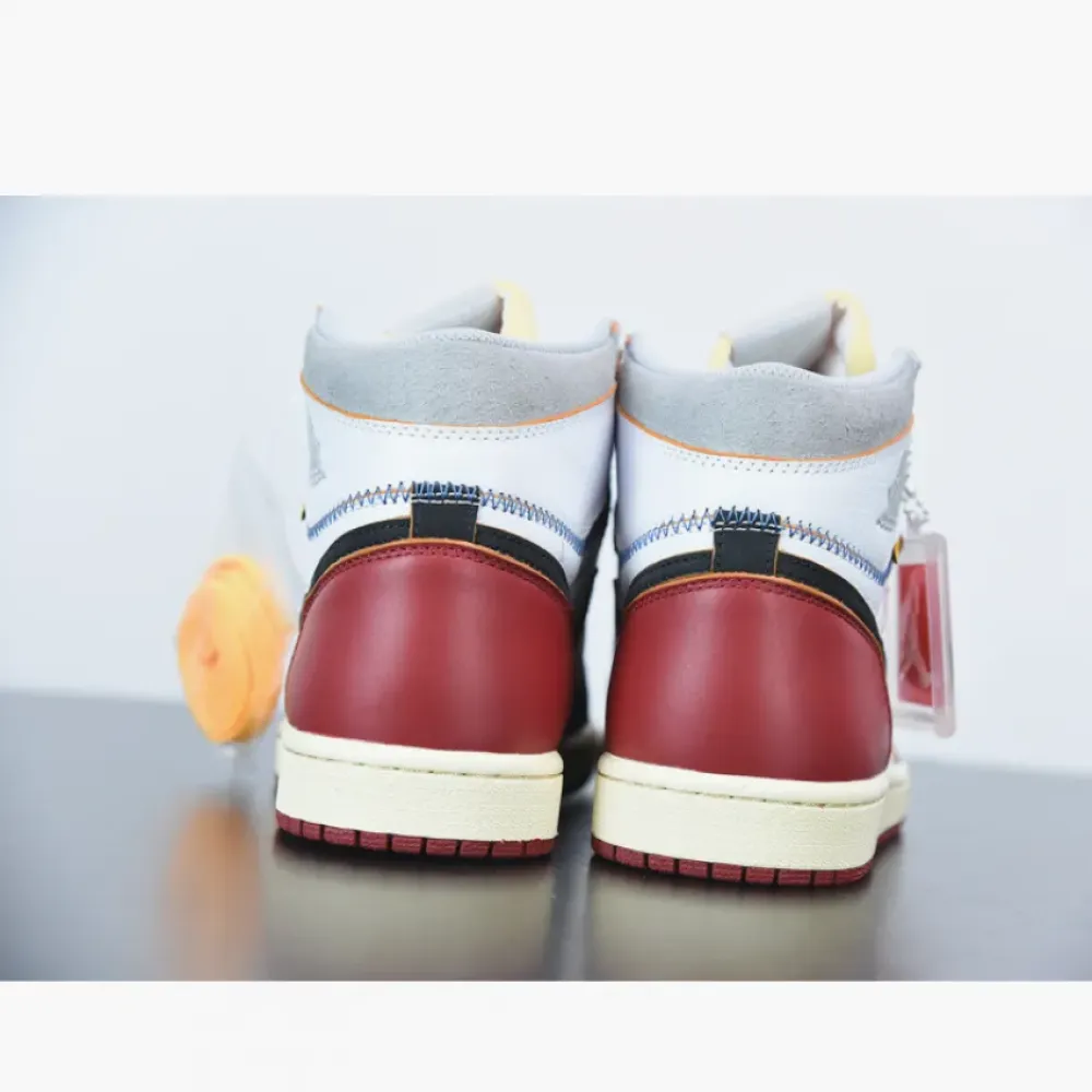 Union x Air Jordan 1 Retro High OG White/Varsity Red-Wolf Grey-Black BV1300-106