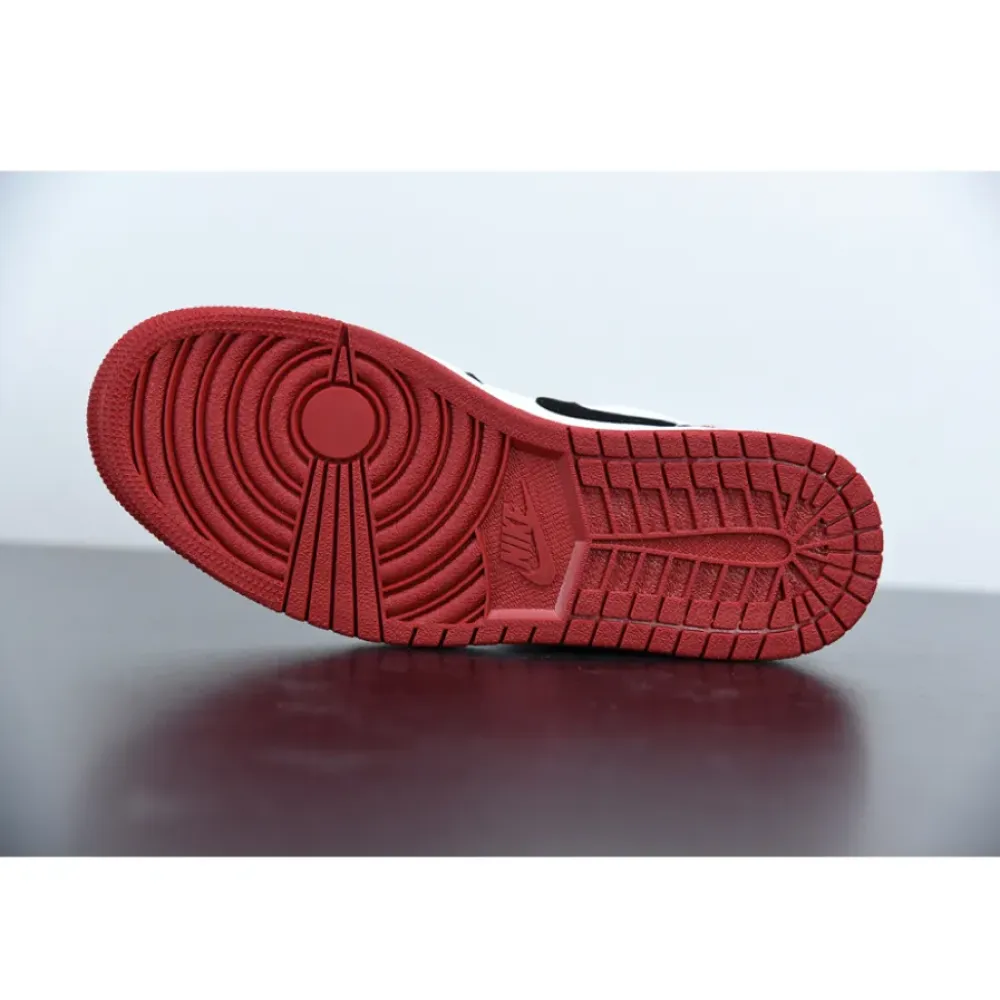 Air Jordan 1 Low “Black Toe” White/Black-Gym Red 553558-116