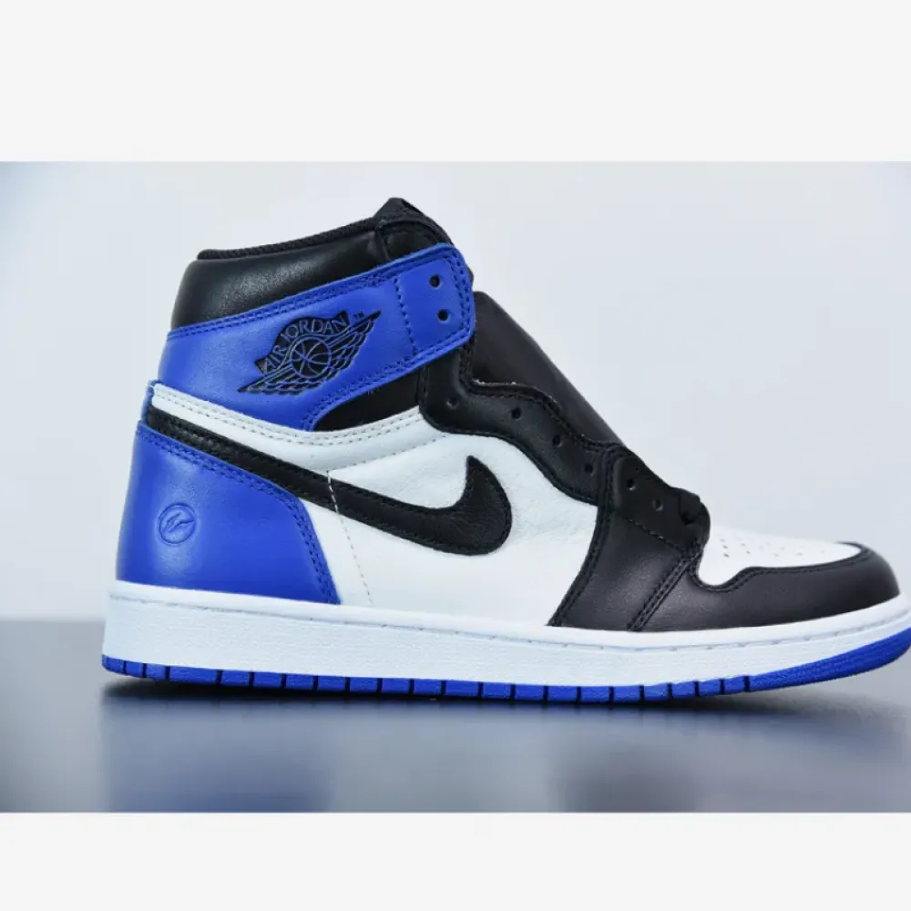 Fragment Design x Air Jordan 1 Retro High OG White/Sport Royal-Black 716371-040