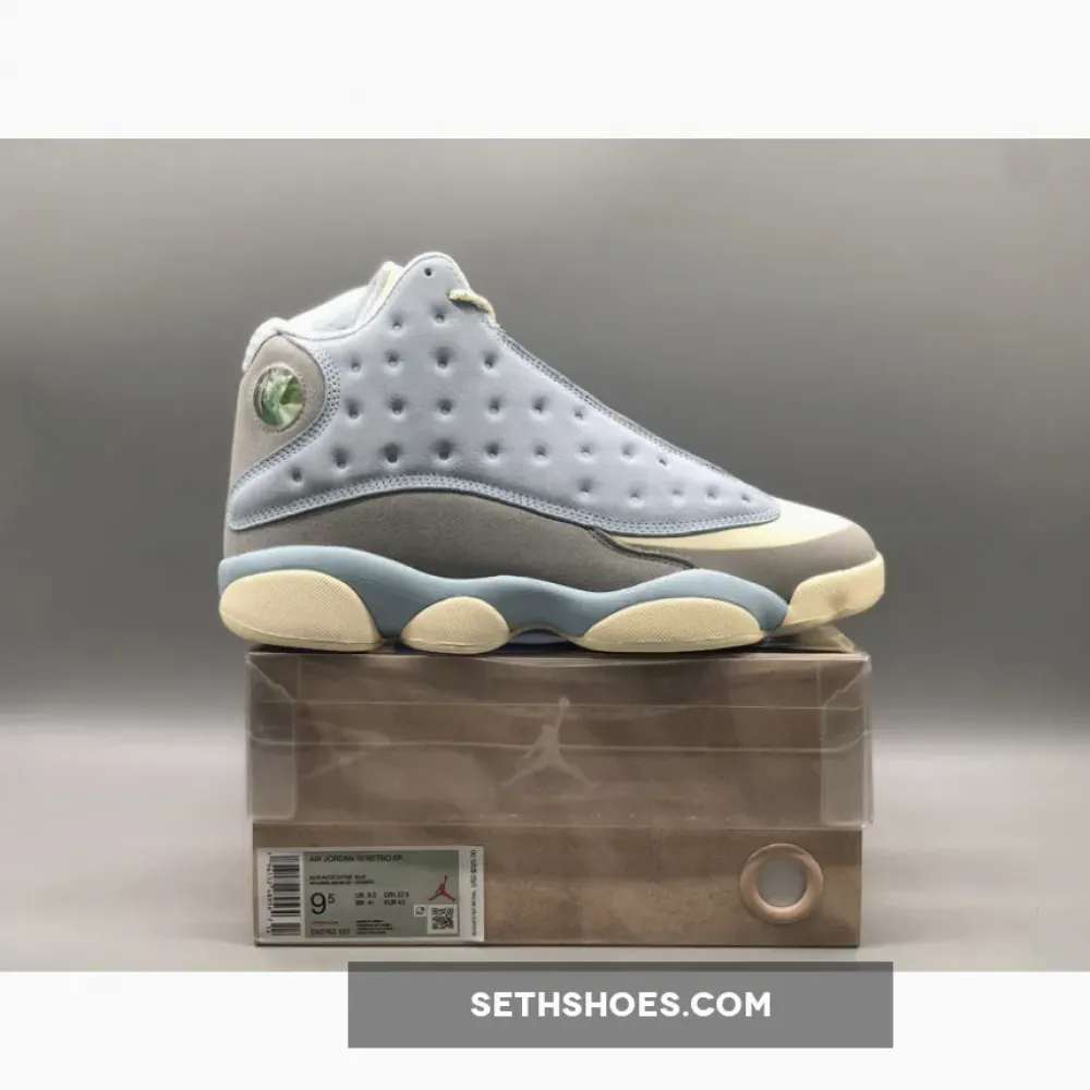 SoleFly x Air Jordan 13 University Blue/Sail-Cool Grey  DX5763-100