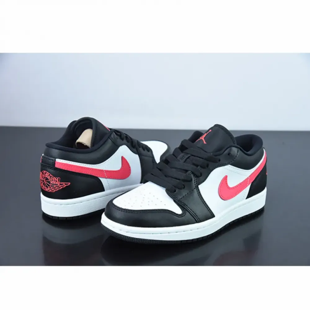 Air Jordan 1 Low Black/Siren Red-White  DC0774-004