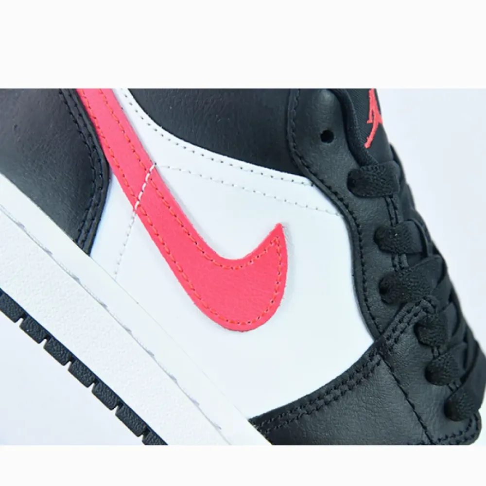 Air Jordan 1 Low Black/Siren Red-White  DC0774-004