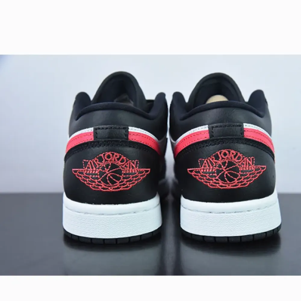 Air Jordan 1 Low Black/Siren Red-White  DC0774-004