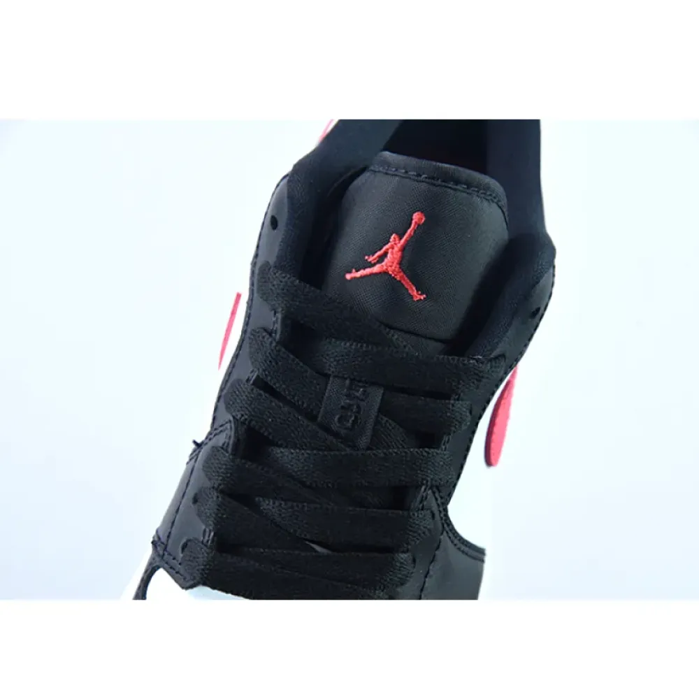 Air Jordan 1 Low Black/Siren Red-White  DC0774-004