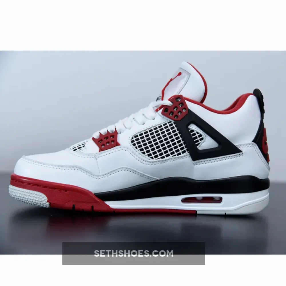 Air Jordan 4 Retro “Fire Red” White/Black-Tech Grey-Fire Red DC7770-160