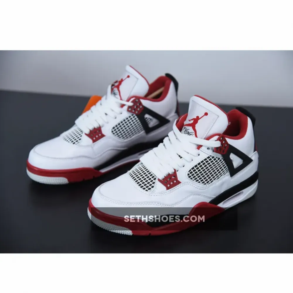 Air Jordan 4 Retro “Fire Red” White/Black-Tech Grey-Fire Red DC7770-160