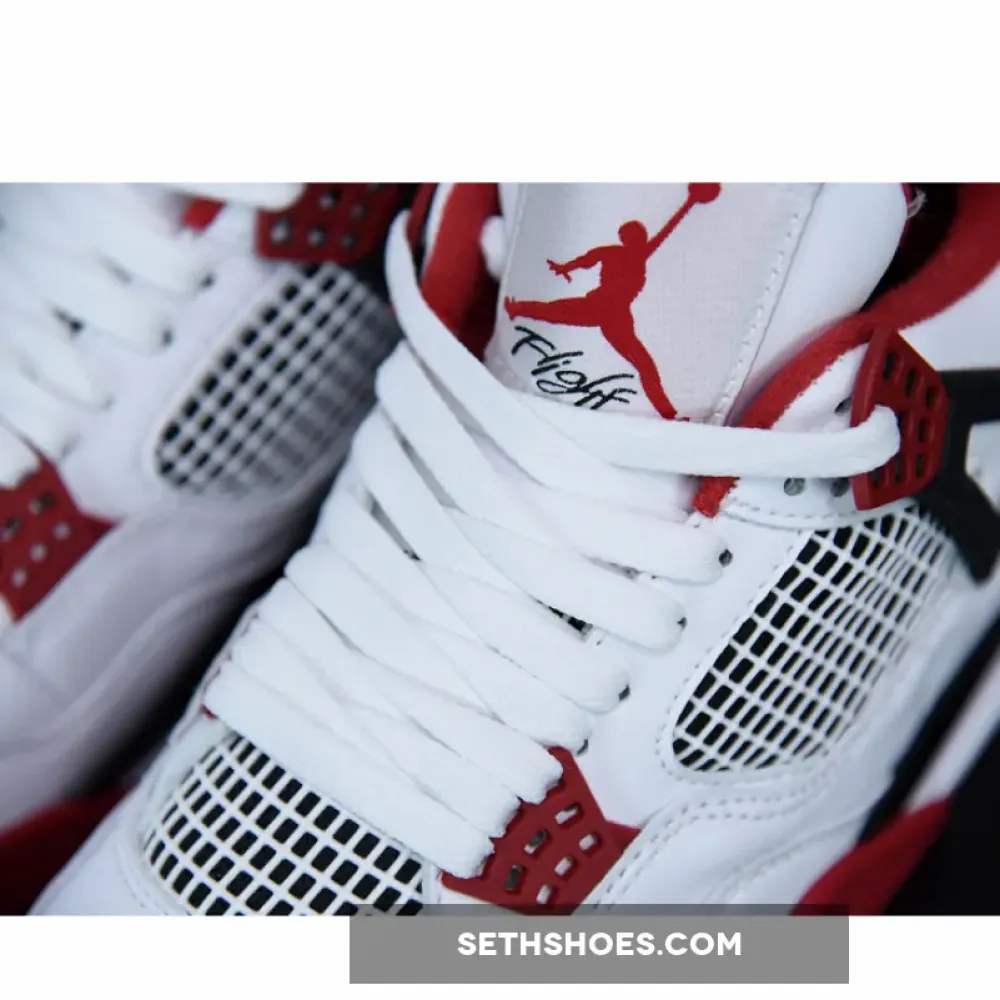 Air Jordan 4 Retro “Fire Red” White/Black-Tech Grey-Fire Red DC7770-160
