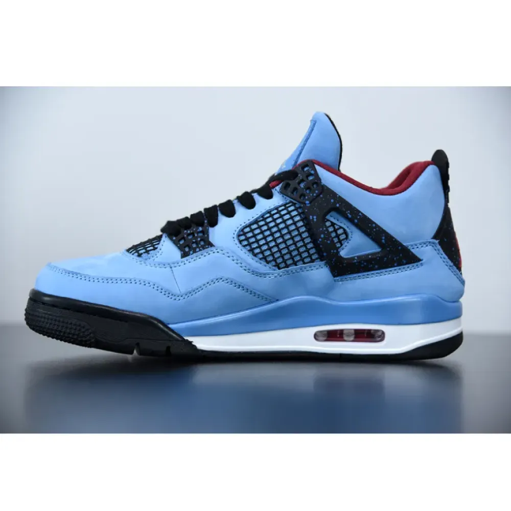 Travis Scott x Air Jordan 4 Retro “Oilers” University Blue/Varsity Red-Black 308497-406