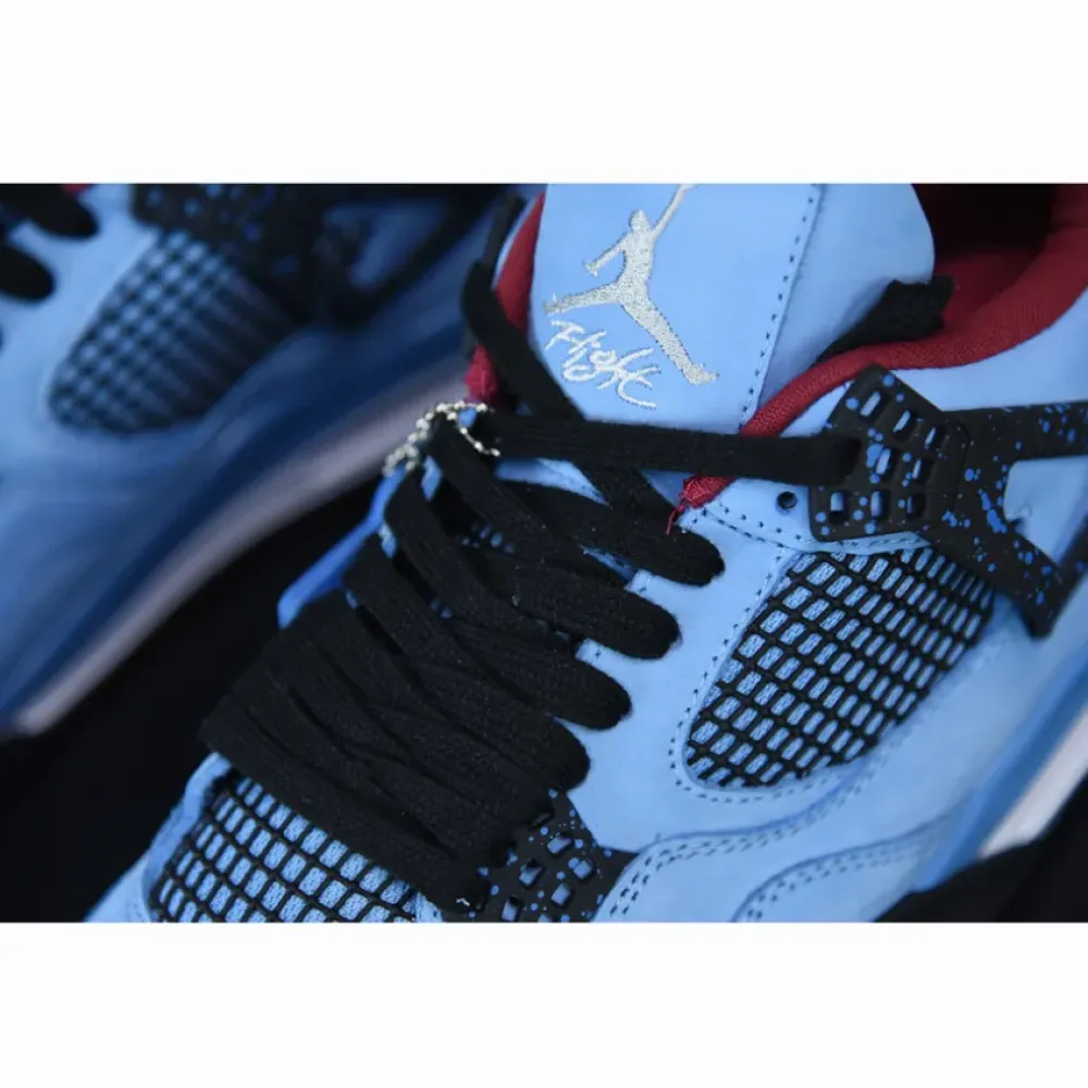 Travis Scott x Air Jordan 4 Retro “Oilers” University Blue/Varsity Red-Black 308497-406