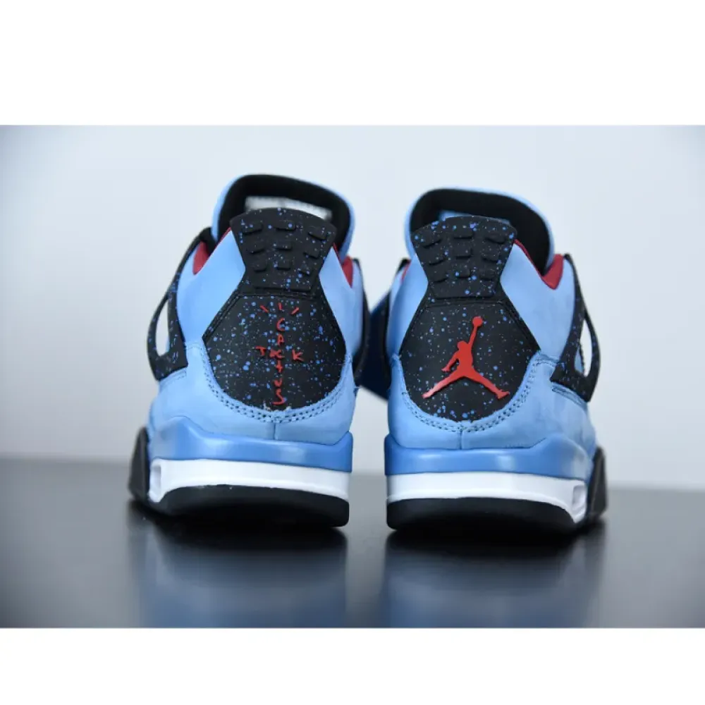Travis Scott x Air Jordan 4 Retro “Oilers” University Blue/Varsity Red-Black 308497-406