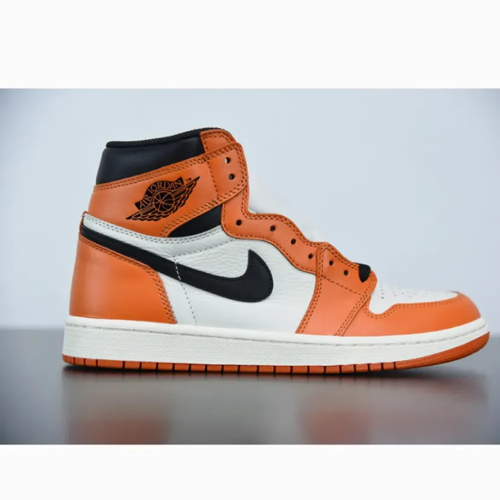 Air Jordan 1 Retro High OG “Reverse Shattered Backboard” Sail/Starfish-Black 555088-113