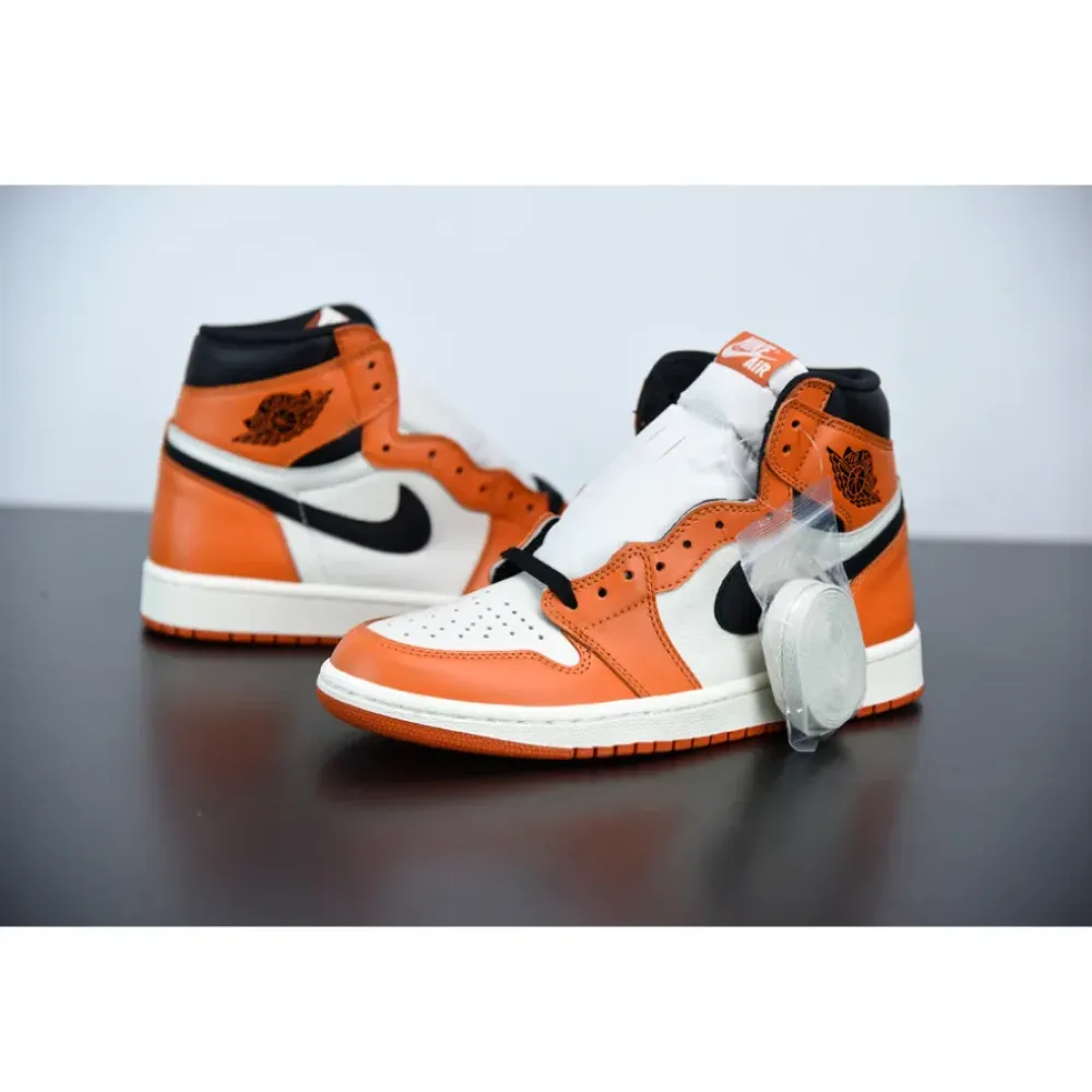 Air Jordan 1 Retro High OG “Reverse Shattered Backboard” Sail/Starfish-Black 555088-113