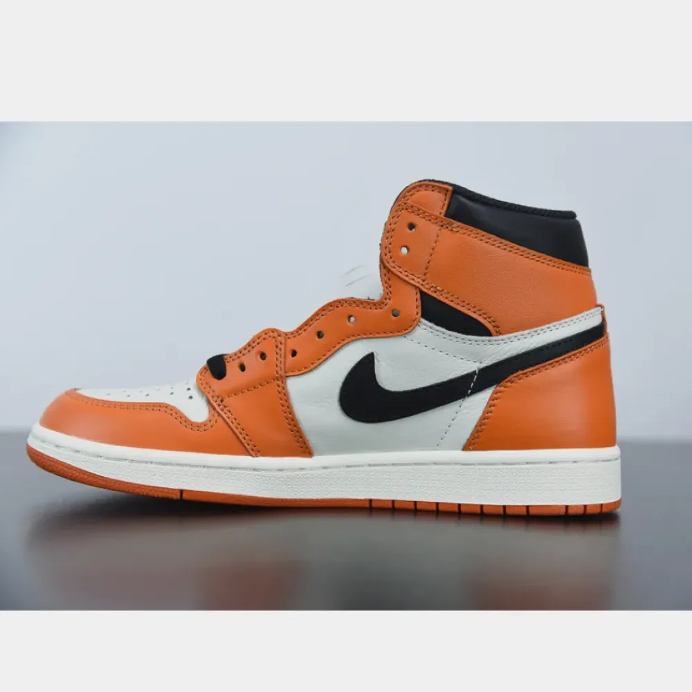 Air Jordan 1 Retro High OG “Reverse Shattered Backboard” Sail/Starfish-Black 555088-113