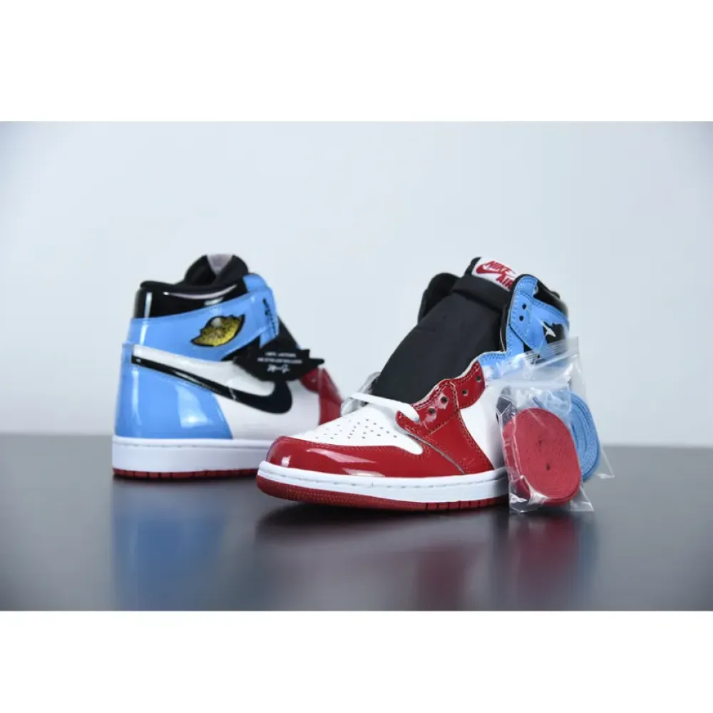 Air Jordan 1 High OG “Fearless” White/University Blue-Varsity Red-Black CK5666-100